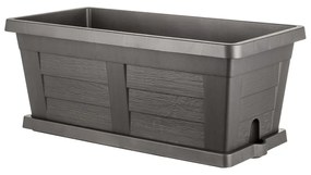 Bama Wielkogabarytowa skrzynka ogrodowa Legno antracyt, 60 x 30 x 25 cm, 60 cm