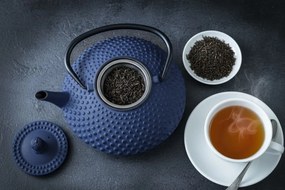 Czajnik żeliwny z zaparzaczem MIKA, 1250 ml