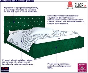 Pojedyncze łóżko z zagłówkiem 120x200 Loban 3X Nostra