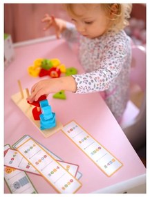 Woopie green układanka montessori piramidka zwierzątka 27 el. fsc