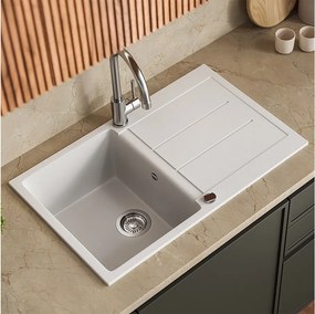 Zlewozmywak biały 78x50x20 kapstadt