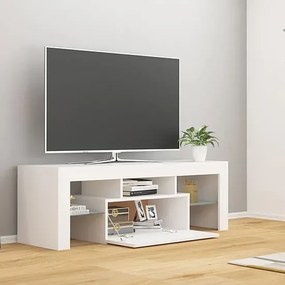 Biała szafka RTV z oświetleniem LED - Artbo