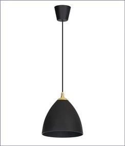 Czarna wisząca lampa w nowoczesnym stylu - M042 Elandro