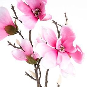 Sztuczna kwiat Magnolia jasnoróżowa, 86 cm