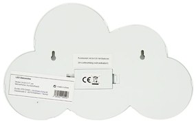 Lampka dziecięca LED CLOUD, 29,5 cm