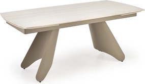 Rozkładany stół z blatem ze spieku w kolorze trawertynu Salix Halmar