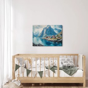 Obraz - Norweskie miasteczko (70x50 cm)