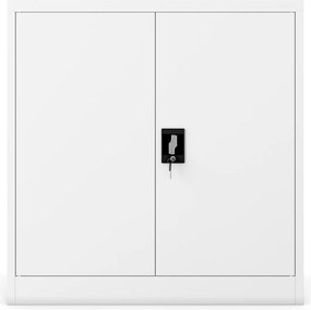 Szafka biurowa zamykana na klucz Beata D600, 93x60x90 cm, kolor biały