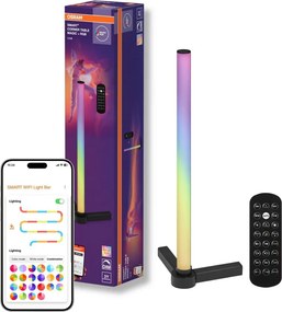 Osram - Lampa stołowa LED RGBW ściemnialna SMART+ MAGIC LED/7,5W/230V czarna Wi-Fi + pilot