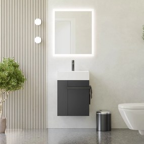 Gäste-WC Badmöbel-Set COMPACT 45 cm mit Waschbecken