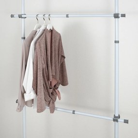 Wenko Zestaw 2 teleskopowych drążków poziomych Herkules, białe