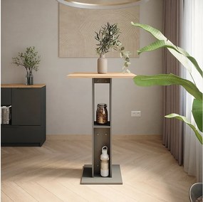 Stół barowy złoty dąb power/antracyt 65x65x106 repose