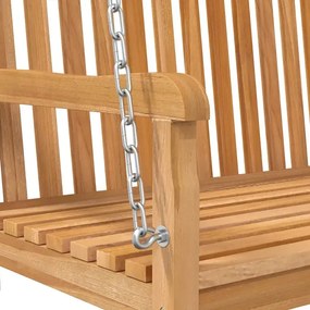 Huśtawka ogrodowa z litego drewna tekowego - Kano