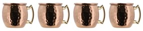 Stalowe kubki w kolorze miedzi zestaw 4 szt. 80 ml Moscow Mule – Lyngby Glas