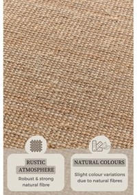 Naturalny dywan z juty 120x170 cm Bouclé – Hanse Home