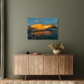Obraz na szkle krajobrazu wysokogórskiego (70x50 cm)