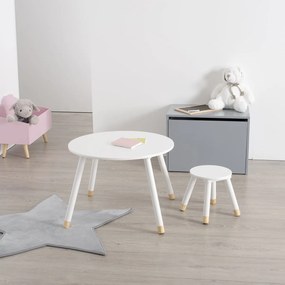 Taboret dla DZIECKA - stołek czteronożny, wysokość: 26 cm, Ø 24 cm