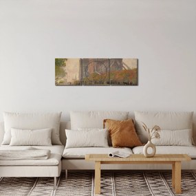 Obraz - Robert William Vonnoh, Notre Dame de Paris, reprodukcje (z zegarem) (90x30 cm)