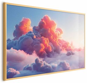 Plakat Zmierzchowy spektakl 30x21 cm z ramą złotą bez marginesu ARTGEIST B