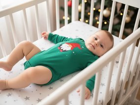 Body dziecięce z długim rękawem CHRISTMAS BOYS zielone - różne rozmiary Wielkość: 74 - 80