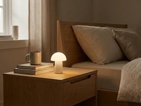 Lampa stołowa LED FUNGHI 11,2 cm, biała