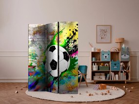 Parawan dwustronny Street art 135x172 cm 3-częściowy biały ARTGEIST B