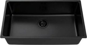 Inoxa zlewozmywak 1 komora 76x44 ze stali nierdzewnej czarny - Essebagno