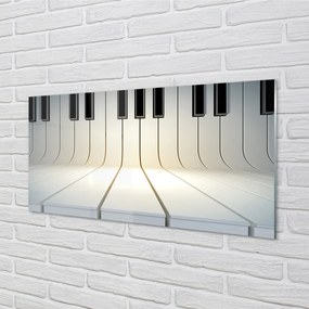 Szklany Panel Pianino klawisze