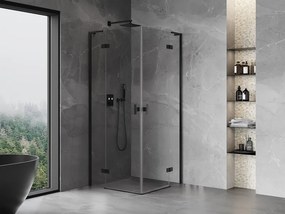 Mexen Mist-H L Duo kabina prysznicowa uchylna 120 x 120 cm, transparent, czarna - 8A5L-120L-120P-70-00