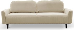 Masseno Sofa FILO z funkcją spania i pojemnikiem na pościel, Rozkładana sofa - Beżowy, VELLUTO 2