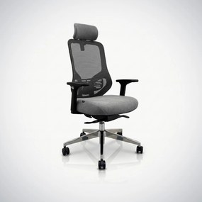 Ergonomiczny fotel biurowy z siatką ciemnoszary AXIS