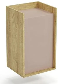 Szafka modułowa 83cm hikora + róż antyczny - Afilia 9X
