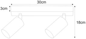 Beżowa nowoczesna podwójna lampa reflektor B5-G03