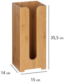 Stojak na papier toaletowy BAMBUSA, bambusowy, WENKO