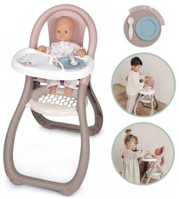 Smoby baby nurse krzesełko do karmienia dla lalek