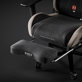 Materiałowy podnóżek do fotela Diablo X-Horn 2.0 Camel Black, Diablo X-One 2.0 Night Blue