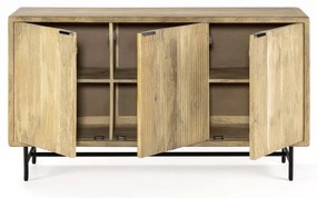 Niska komoda z litego drewna mango 150x85 cm Mundra – Marckeric