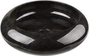 DIVERO Umywalka nablatowa z naturalnego kamienia Black