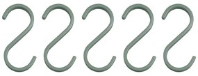 Jasnozielone wiszące metalowe haczyki zestaw 5 szt. Hang-it – Mette Ditmer Denmark