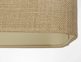 Lampa wisząca KWADRO LEN 012-40w25 jutowa/beżowa BPS KONCEPT