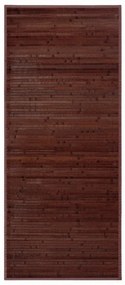 Ciemnobrązowy bambusowy dywan 75x175 cm – Casa Selección