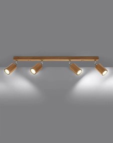 Listwa oświetleniowa ZEKE 4 dębowa SOLLUX  LIGHTING