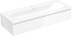 Mexen Orio szafka łazienkowa 120 cm z umywalką Vela, 1 szuflada, biała połysk - 91A10-12023-1-BF00-W23M00