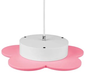 Różowa lampa wisząca do pokoju dziewczynki P6-R27