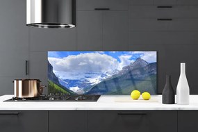 Dekor Szklany do Kuchni Monumentalne Pasmo Górskie