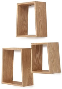 Komplet 3 półek Tomasucci Trapezio