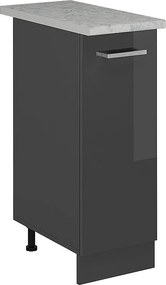 Szafka apteczna antracyt wysoki połysk 30x60x81.6 r-line