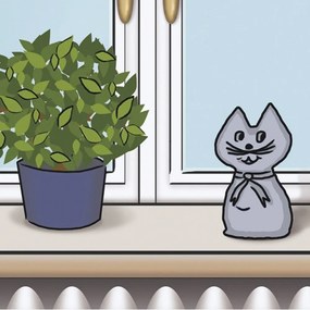 Pochłaniacz wilgoci wielokrotnego użytku KOT - 1 kg