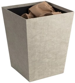 Beżowy kosz na śmieci Sofia Canvas Paper Laminate – Bigso