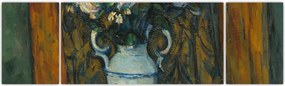 Obraz - Paul Cézanne, Vase of Flowers, reprodukcje (170x50 cm)